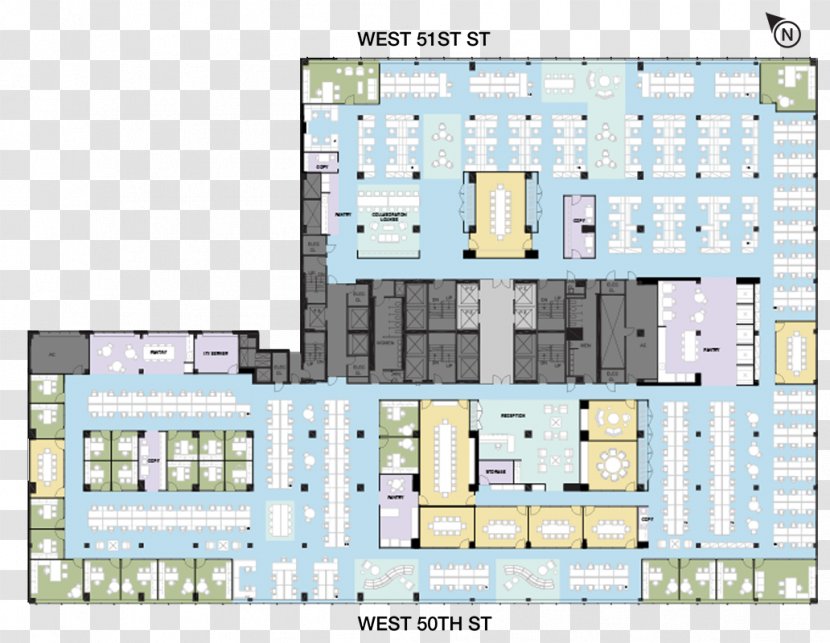 Floor Plan 135 W 50th St West Street Architectural - Elevation Transparent PNG