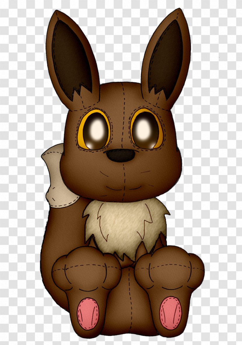 Detective Pikachu Domestic Rabbit Eevee Art - Cartoon Transparent PNG