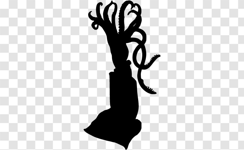 Silhouette Squid Drawing Clip Art Transparent PNG