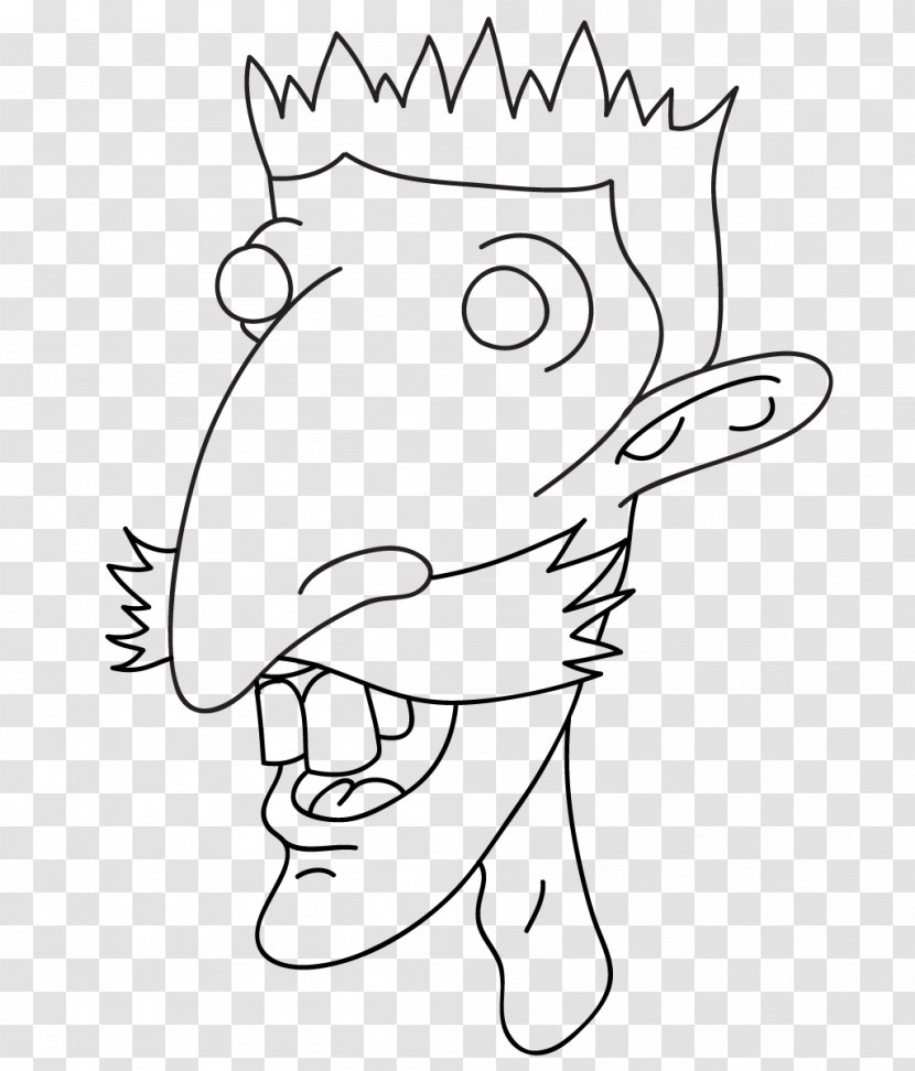 Cartoon Finger Drawing Line Art Clip - Frame - Nigel Thornberry Transparent PNG