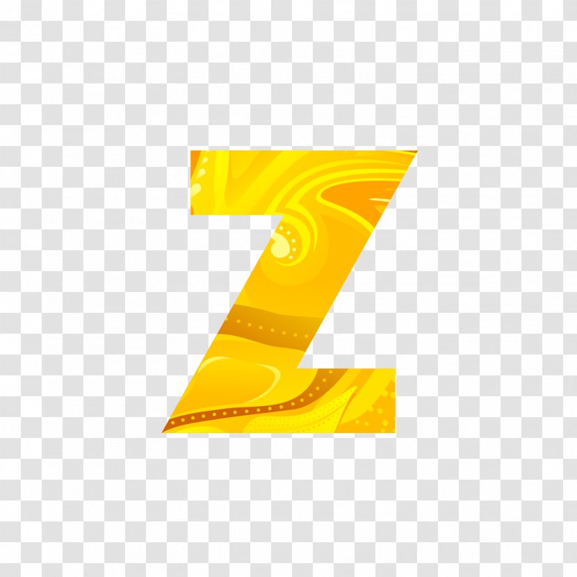 Z Letter - The Golden Letters Transparent PNG
