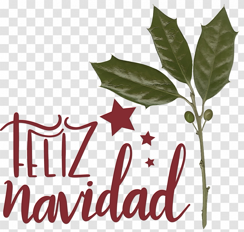 Feliz Navidad Merry Christmas Transparent PNG