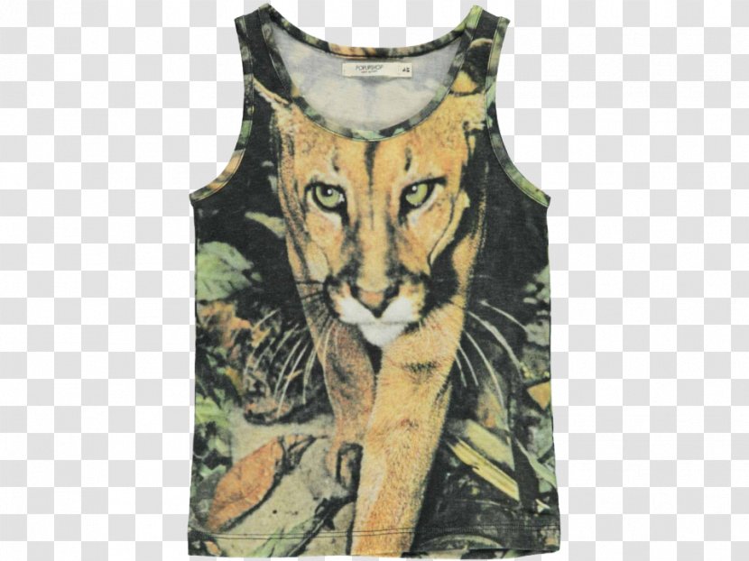 T-shirt Clothing Tiger Pajamas - Carnivoran - Cheetah Transparent PNG