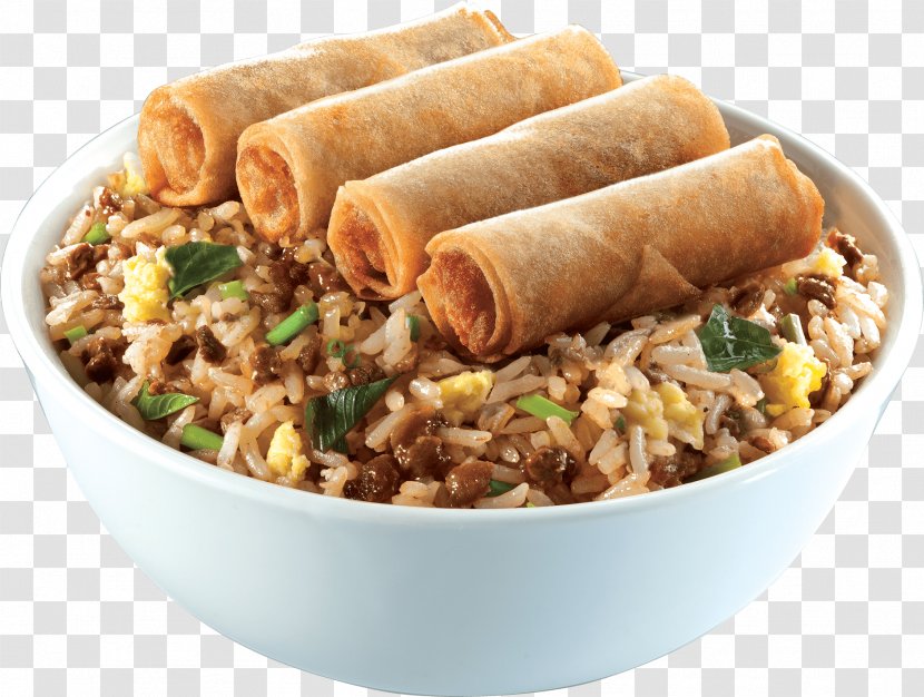 Chinese Fried Rice American Cuisine Spring Roll Egg - Food Transparent PNG