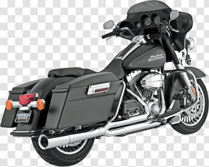 Exhaust System Motorcycle Harley-Davidson Touring Street Glide - Harleydavidson Transparent PNG