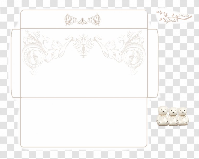 Paper Rectangle Brand Font - White - Embroidered Envelopes Transparent PNG