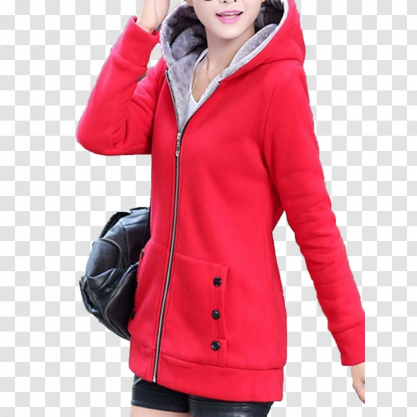 Hoodie Jacket Coat Outerwear Clothing - Sleeve Transparent PNG