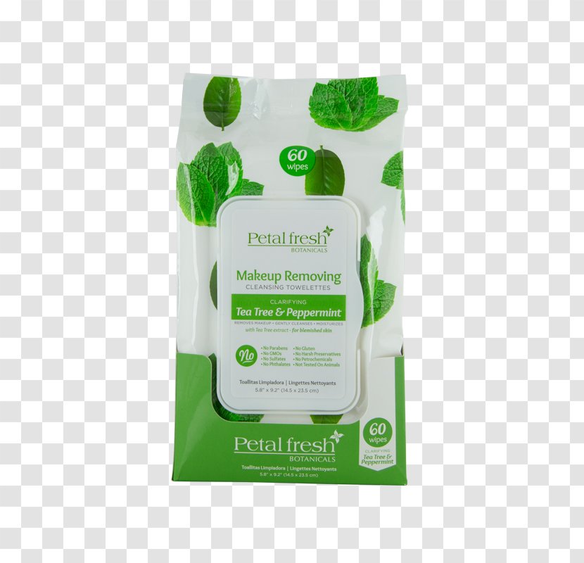 Tea Tree Oil Skin Care Cosmetics Facial Wet Wipe - Extract - Traces Of Transparent PNG