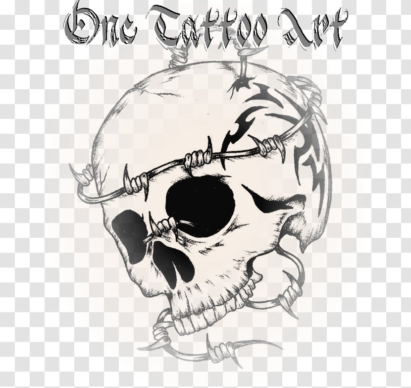 One Tattoo Art Skull Artist Flash - Frame Transparent PNG