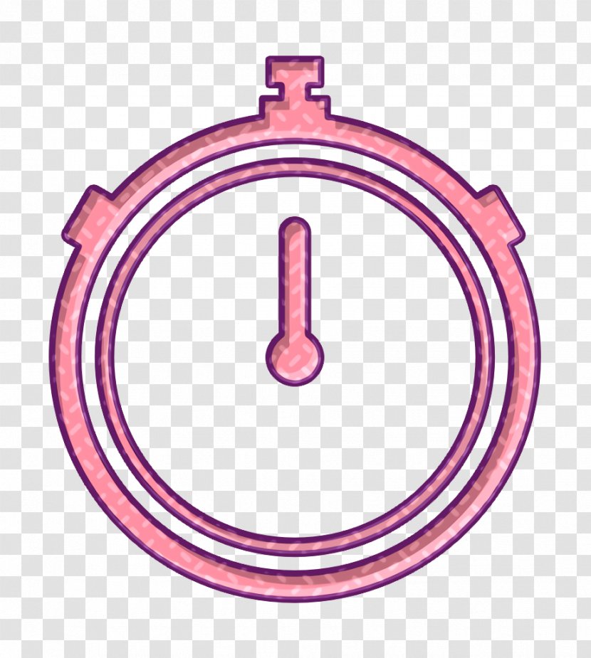 Exercise Icon Stopwatch Time - Auto Part Pink Transparent PNG