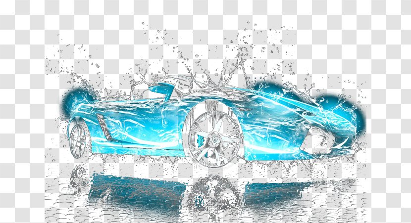 Turquoise Water - Blue - Car Transparent PNG