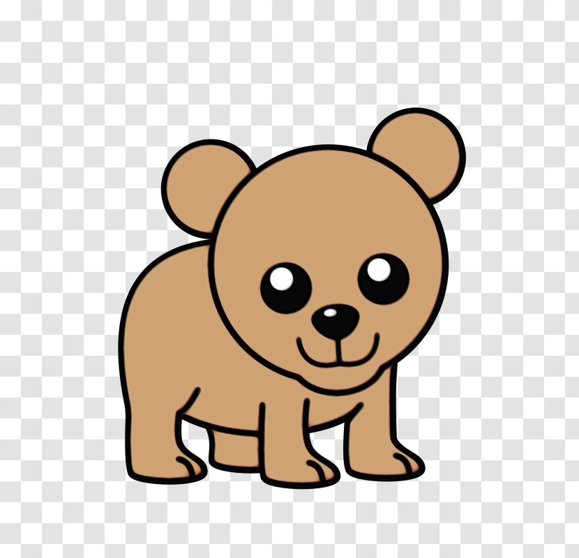 Cartoon Bear Snout Brown Fawn - Toy Dog Transparent PNG