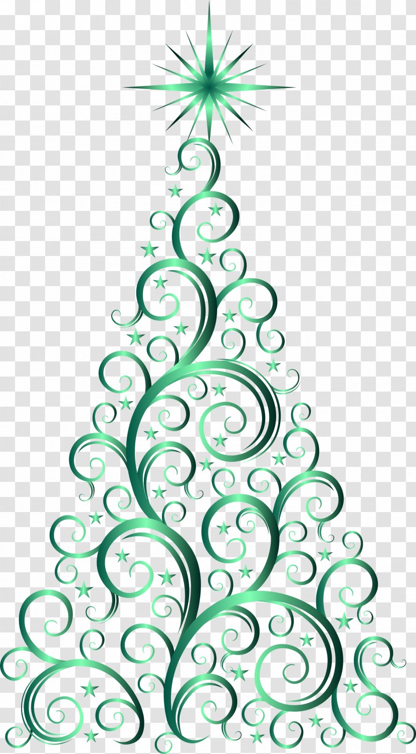 Spruce Christmas Tree Clip Art - Line - Arboles Transparent PNG