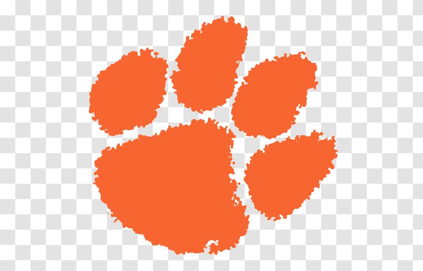 Clemson University Tigers Football Lady Track And Field Women's Basketball - Heart - Tiger Transparent PNG