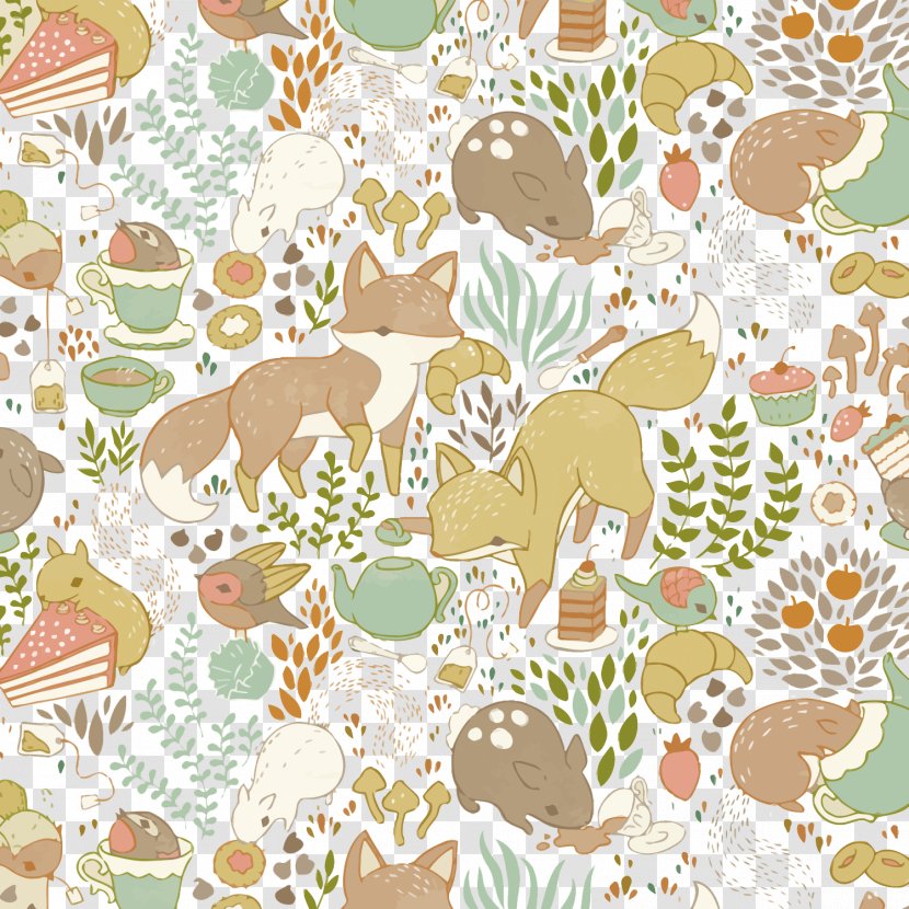 Paper Animal Illustration - Pin - Vector Small Fresh Forest Animals Transparent PNG