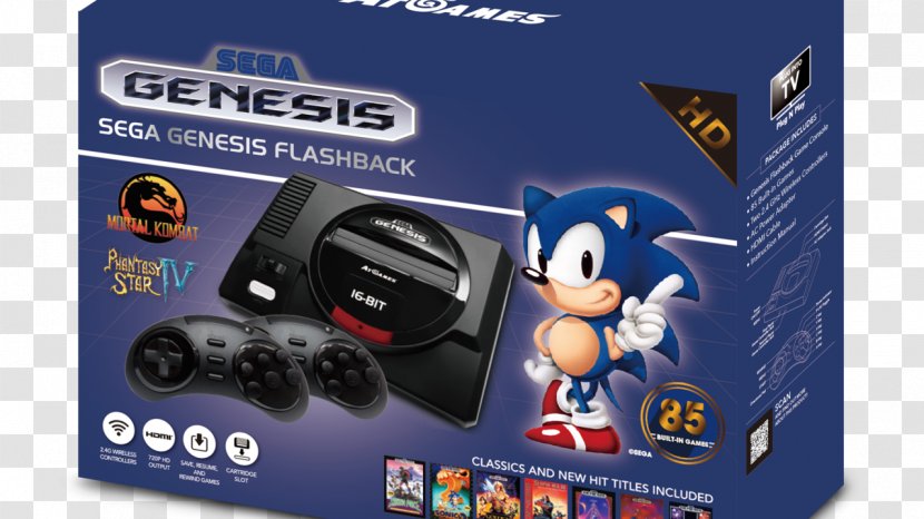 AtGames SEGA Genesis Flashback (2017) Mega Drive Atari - Electronics Accessory - Multimedia Transparent PNG