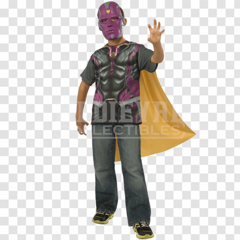 Vision Costume Ultron T-shirt Captain America - Tshirt Transparent PNG