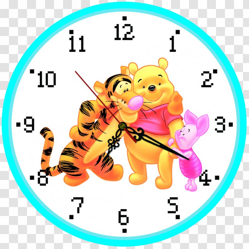 Winnie The Pooh Paper Wall Decal Sticker - Cartoon Alarm Clock Transparent PNG