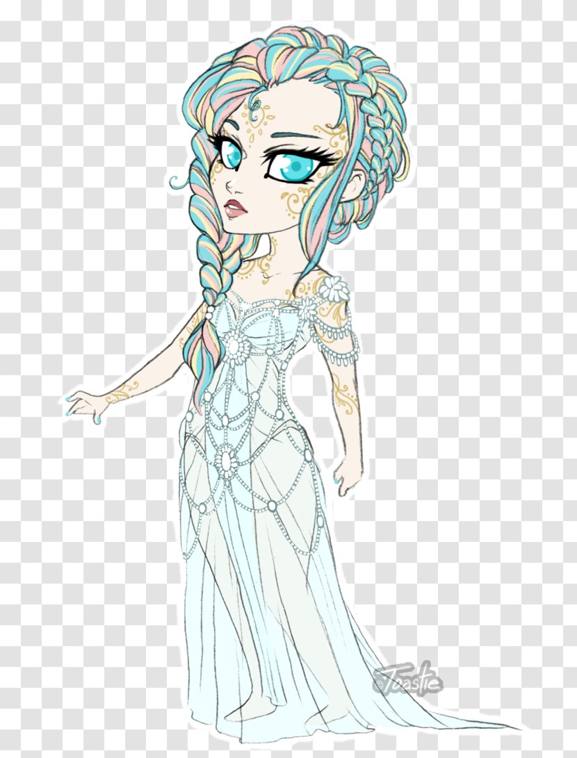 Line Art Cartoon Fairy Sketch - Watercolor - Toastie Transparent PNG