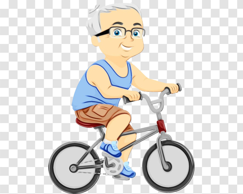 Cartoon Vehicle Cycling Male Bicycle Transparent PNG