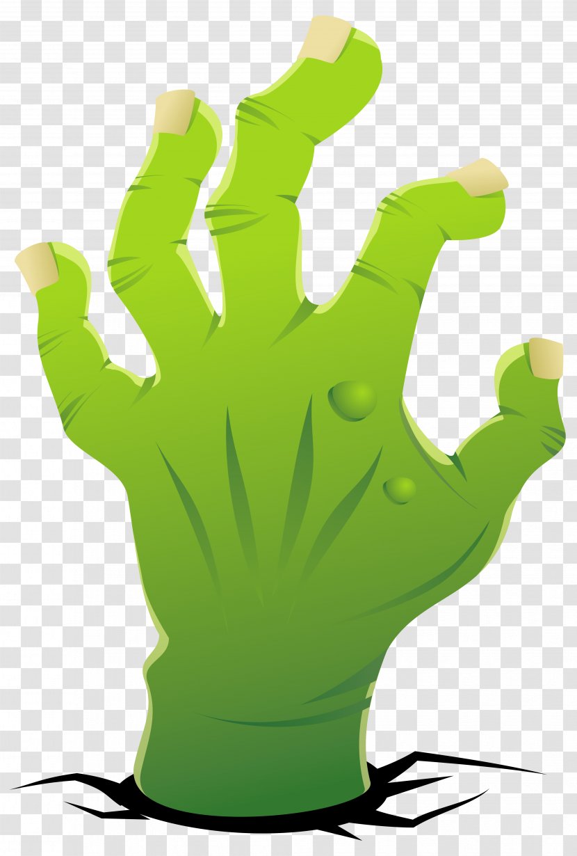 Zombie Cartoon - Thumbs Signal Sign Language Transparent PNG