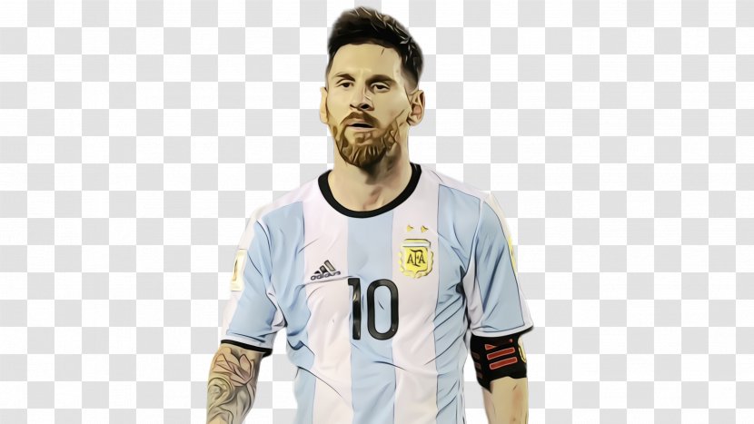 Messi Cartoon - Shirt - Sports Equipment Gesture Transparent PNG