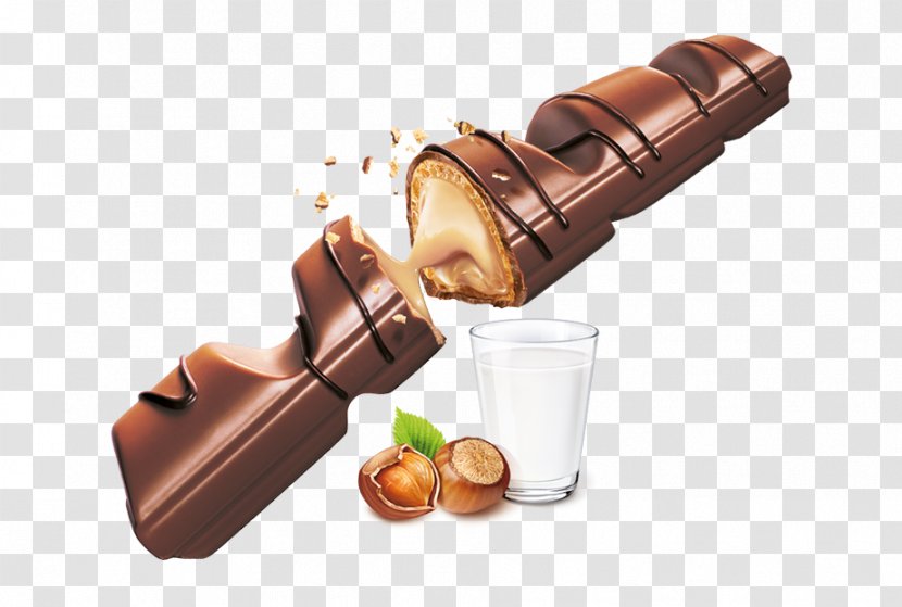 Kinder Bueno Chocolate Milk Bar Cream - Praline Transparent PNG