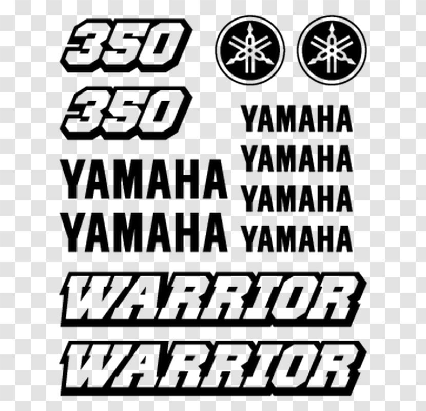 Yamaha Motor Company Brand Raptor 700R Logo Sticker - Text - Quad Transparent PNG