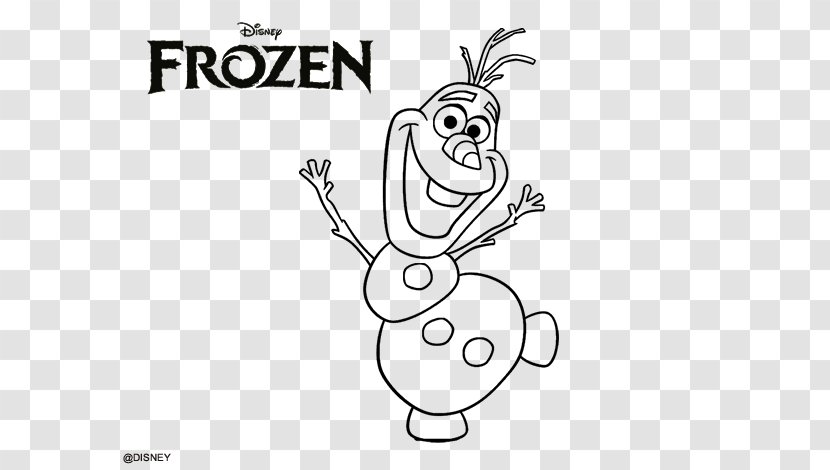 Olaf Elsa Colouring Pages Anna Coloring Book - Cartoon Transparent PNG