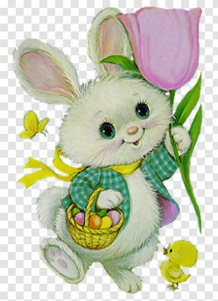 Easter Bunny Whiskers Hare Egg Rabbit - Organism Transparent PNG