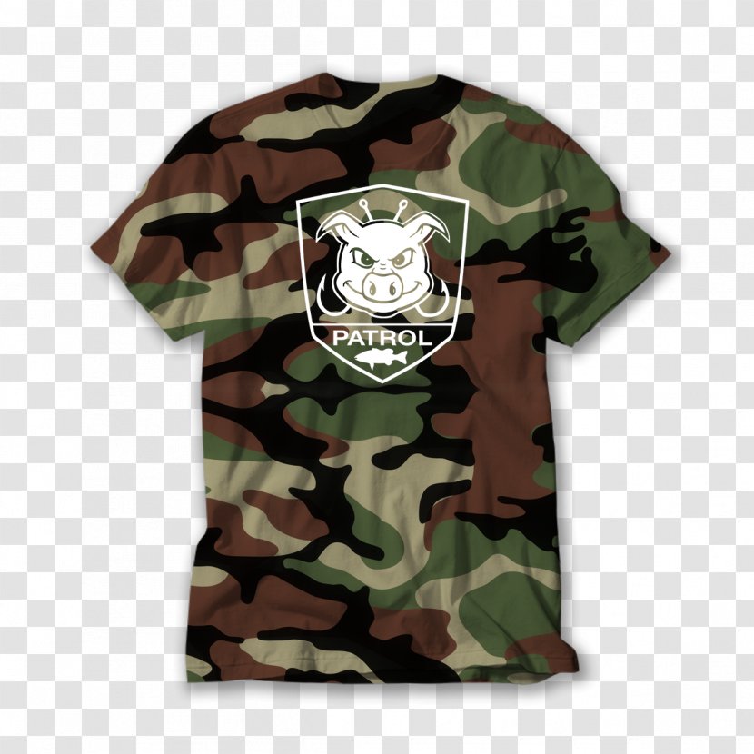 Military Camouflage T-shirt Sleeve Transparent PNG