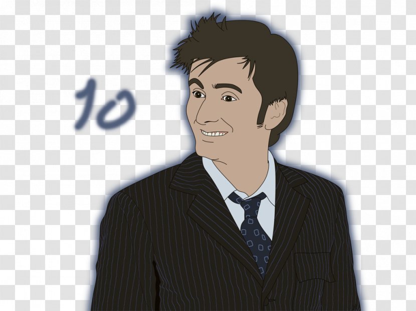 Human Behavior Cartoon Outerwear Business - Gentleman - David Tennant Transparent PNG