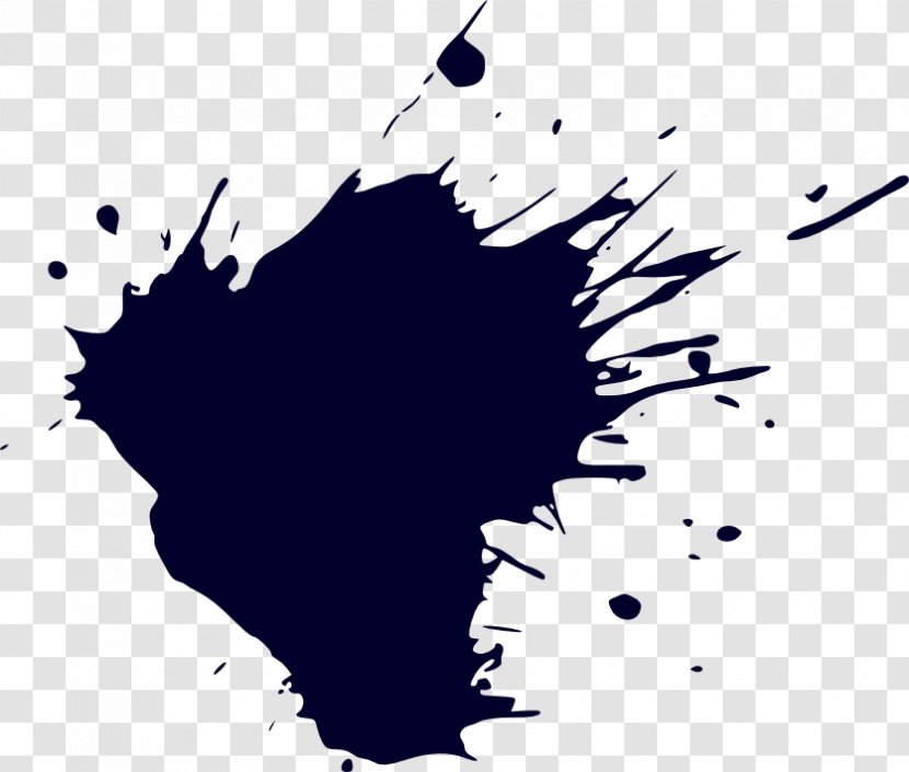 Ink - Black And White Transparent PNG