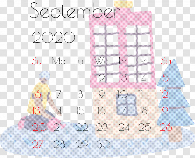 September 2020 Printable Calendar September 2020 Calendar Printable September 2020 Calendar Transparent PNG