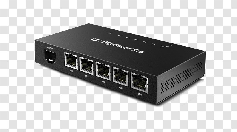 Ubiquiti Networks EdgeRouter X Small Form-factor Pluggable Transceiver Gigabit Ethernet - Electronic Component Transparent PNG