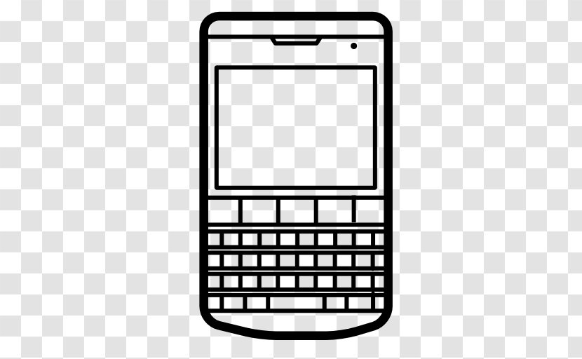 BlackBerry Telephone IPhone - Communication - Mobile Phone Icon Transparent PNG