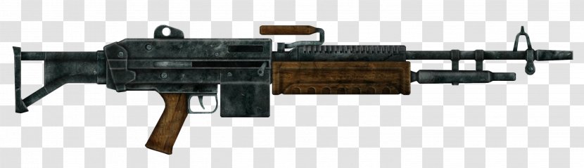 Fallout: New Vegas Light Machine Gun Weapon Firearm - Frame Transparent PNG