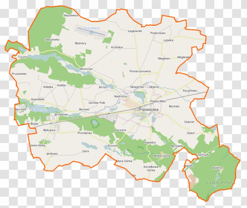 Biskupice, Poznań County Kociałkowa Górka Jerzykowo, Wagowo Bednary, Greater Poland Voivodeship - Gmina - Map Transparent PNG