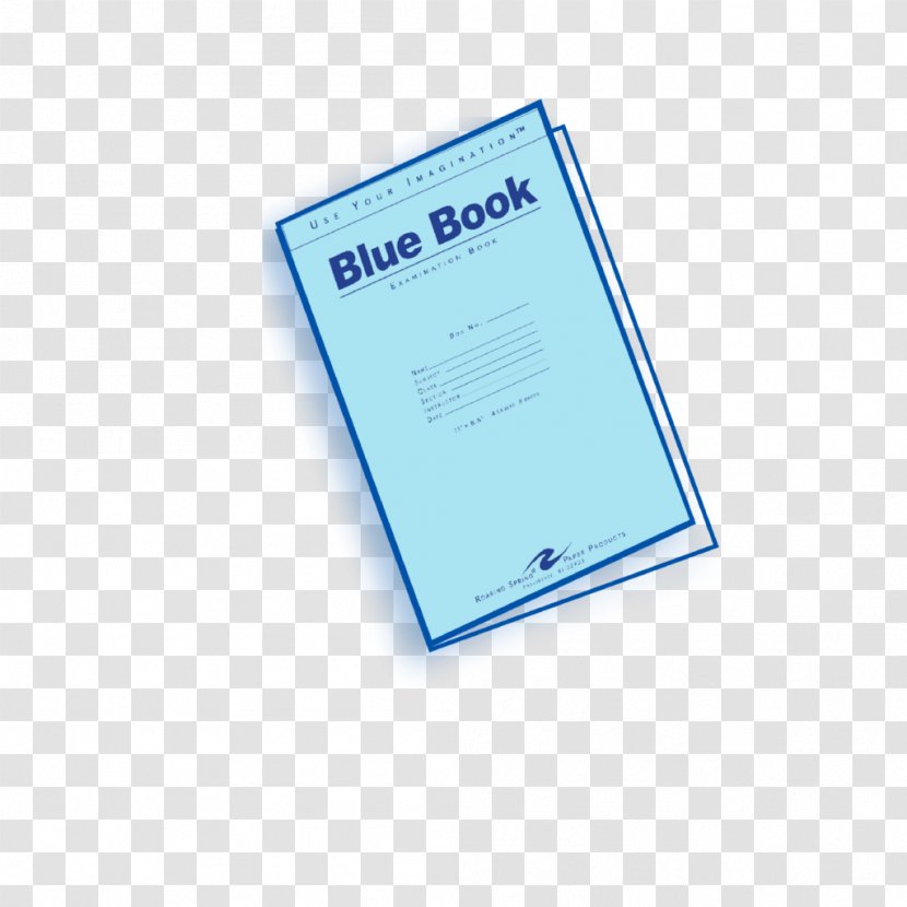 Bluebook Blue Book Exam Essay - Application - Foreign Books Transparent PNG