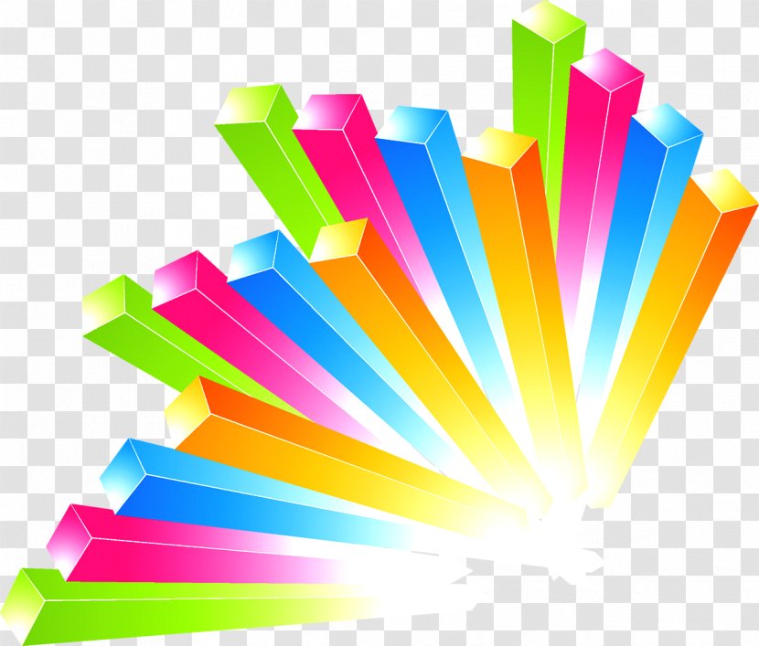 Graphic Design Illustration - Rectangle - Colorful Cube Transparent PNG