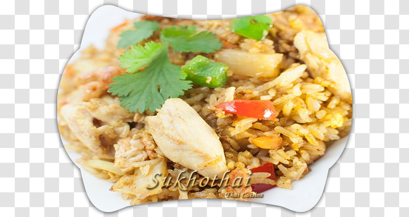 Thai Fried Rice Arroz Con Pollo Pilaf Biryani - Oryza Sativa - Noodle Transparent PNG