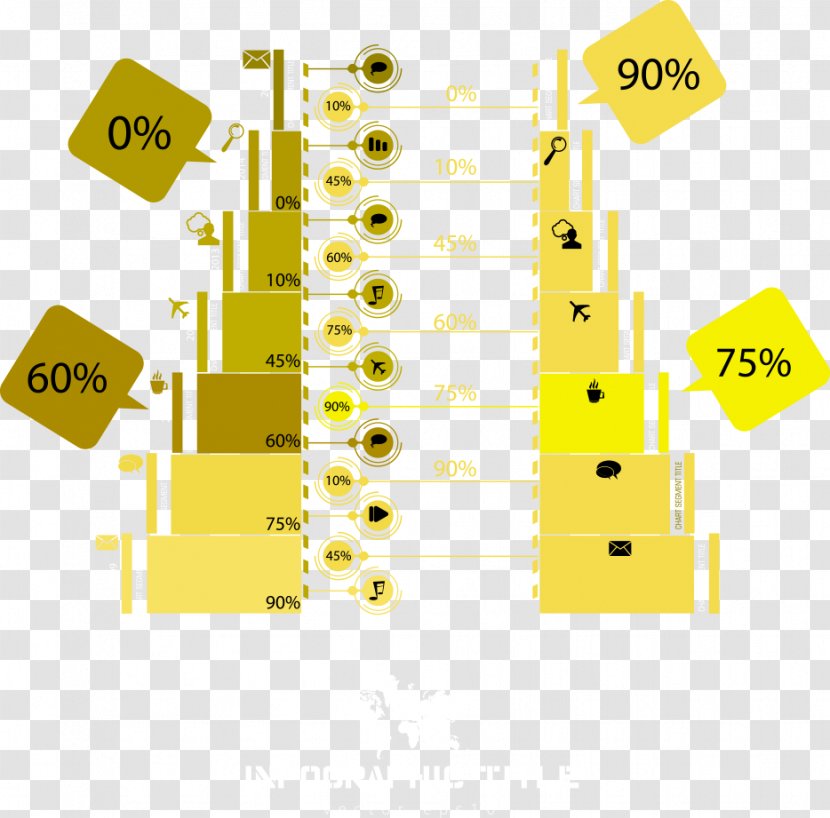 Trapezoid - Ladder - Vector Yellow Chart Transparent PNG