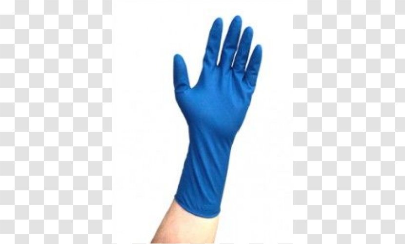 Finger Medical Glove Cobalt Blue - Arm Transparent PNG