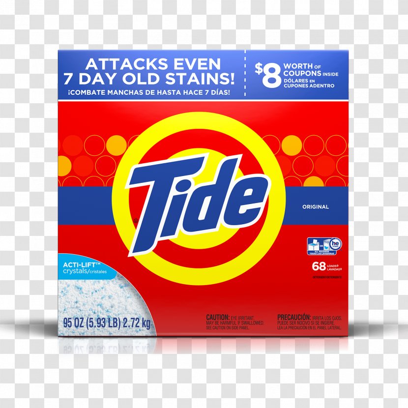 Tide Laundry Detergent Stain Removal - Cleaning - Washing Powder Transparent PNG