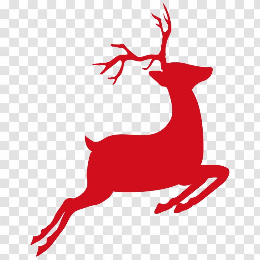 Vector Graphics Reindeer Image Silhouette - Christmas Day - Elk Transparent PNG