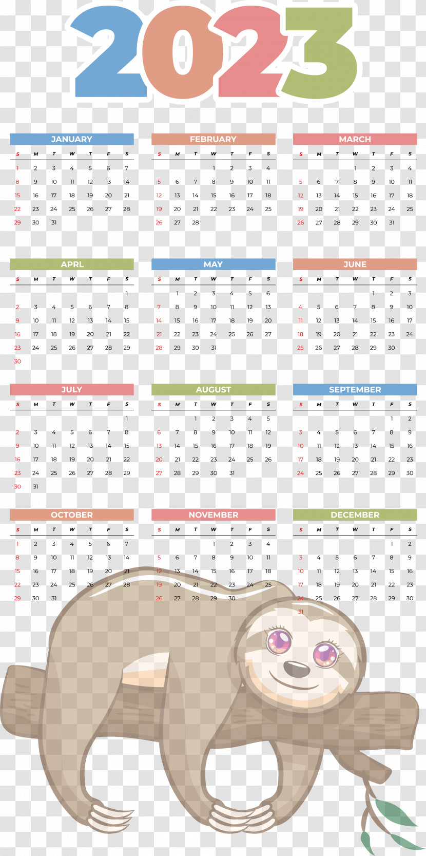 2023 New Year Calendar 2023 Icon Transparent PNG