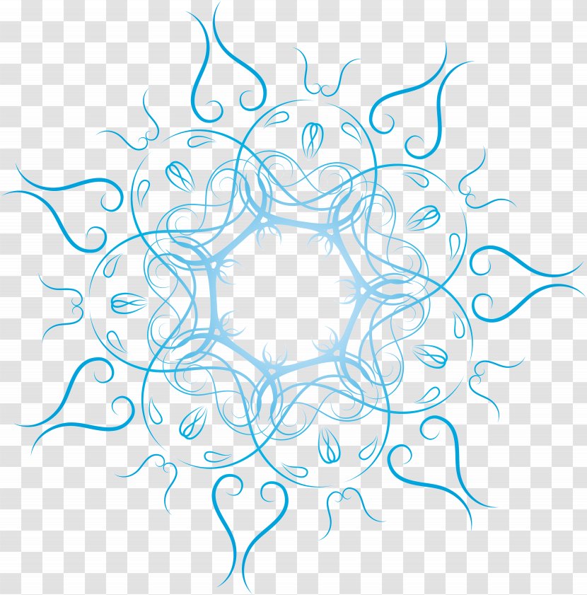 Graphic Design Line Art Clip - Flower - Snowflake Transparent PNG