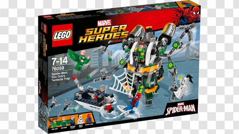Dr. Otto Octavius LEGO 76059 Marvel Super Heroes Spider-Man: Doc Ock's Tentacle Trap Lego Spider-Man - Minifigure - SPIDERMAN Transparent PNG