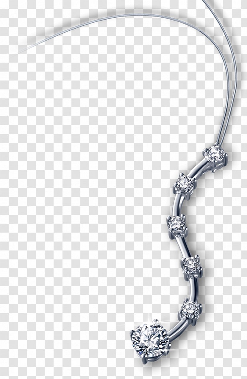 Earring Necklace Jewellery - Crystal Transparent PNG