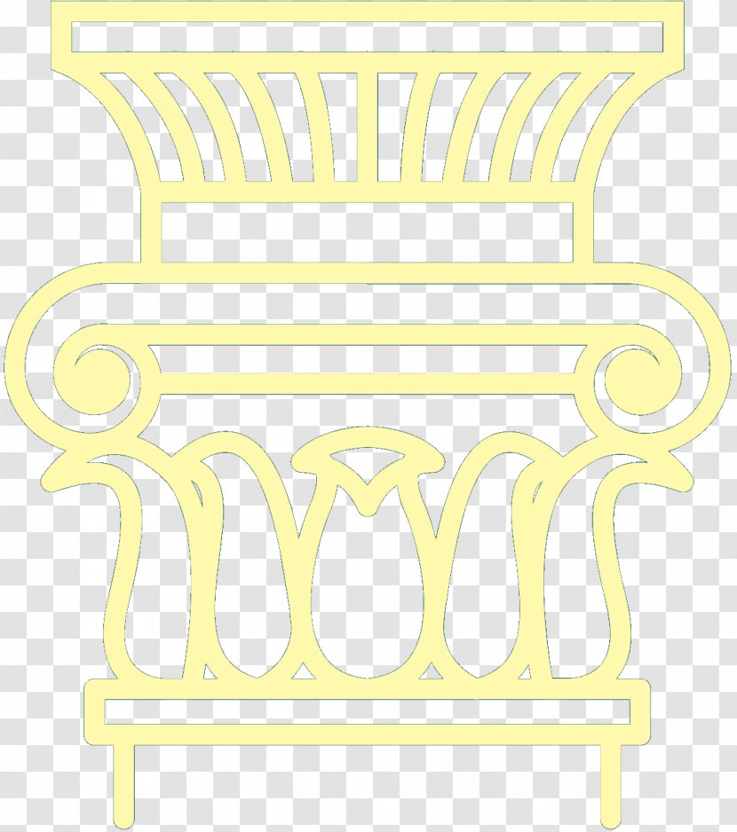 Garden Furniture Line Angle Product Design - Chair - Yellow Transparent PNG